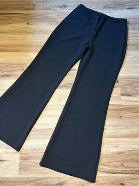 Women's Black Flare Dress Pants